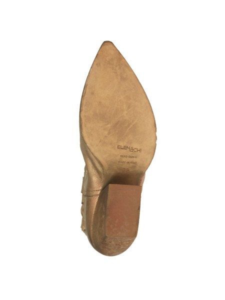 Scarpa Elena Iachi Texano Intagliato Platino